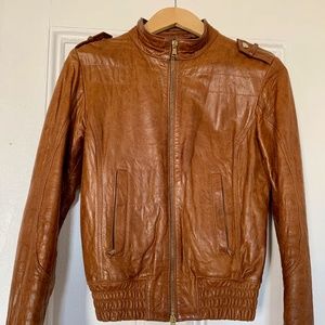 Vintage Italian leather jacket XS